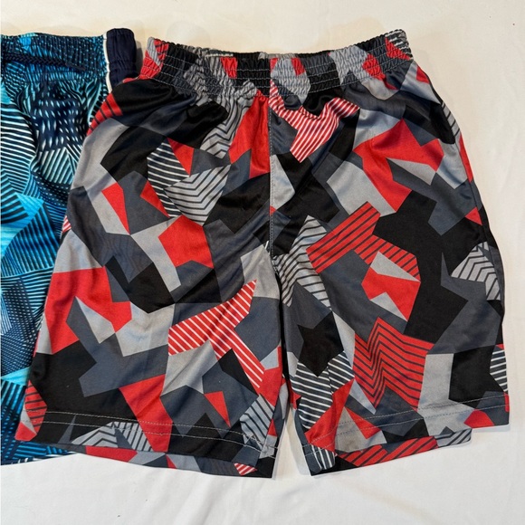4/$15 (2 pair) Blue Patterned and Red Patterned Basketball Shorts - Picture 3 of 9